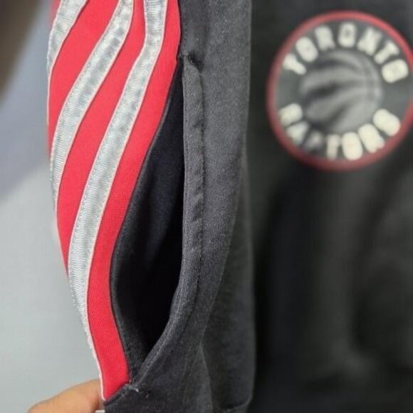 Toronto Raptors Hoodie Youth Medium Black NBA Basketball Adidas We The North - Picture 5 of 9